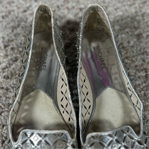 Michael Kors Women’s Ballet Flats Metallic Silver Size 8.5 - Picture 5 of 5
